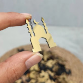 استیکر طرح مسجدالنبی جنس مولتی استایل طلایی ( بسته 10 عددی)