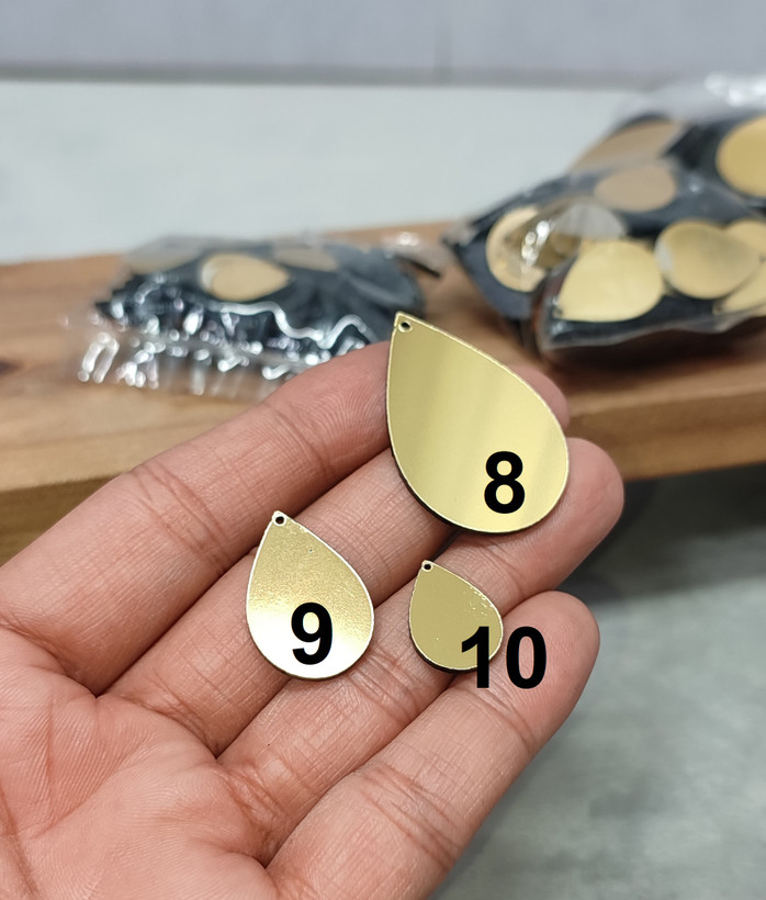 بیس رزین گوشواره مولتی استایل کد 9 ( 10 عددی = 5 جفت)