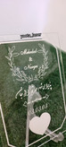 کارت عروسی با جای اثرانگشت جنس پلکسی تایوانی ( سایز A5 )