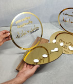 استنداثرانگشت سینی دار دایره ای جنس پلکسی-مولتی استایلی